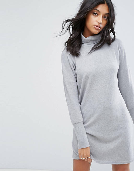 Noisy May Roll Neck Batwing Knitted Dress