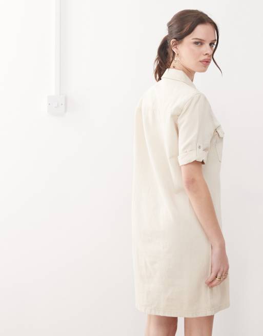 white christmas dresses Nelli Denim Mini Dress main image 0