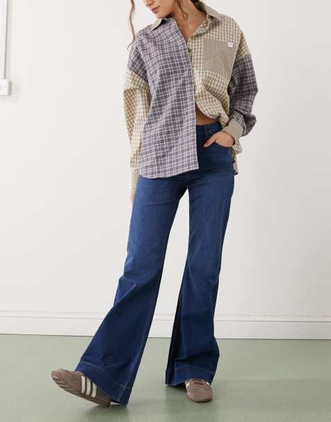 Noisy May – Rooxy – Schlagjeans in Mittelblau mit hohem Bund - view 1