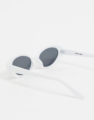 white retro sunglasses