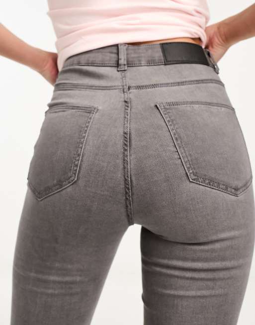 Noisy May - Sallie - Højtaljede jeans med svaj i lysegrå, 4 af 5