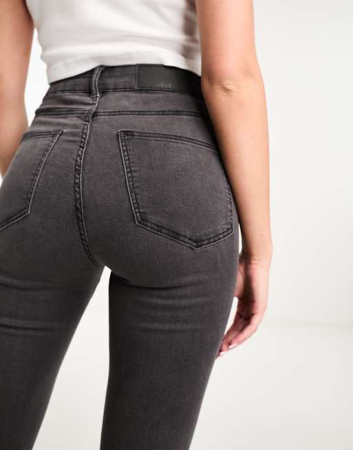 Noisy May - Sallie - Jean évasé à taille haute - Gris foncé, 2 de 5