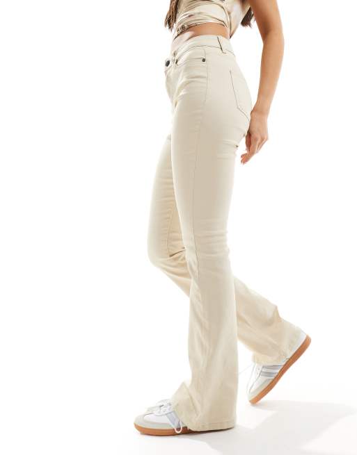 Noisy May - Sallie - Jeans a zampa a vita alta écru, 5 di 5