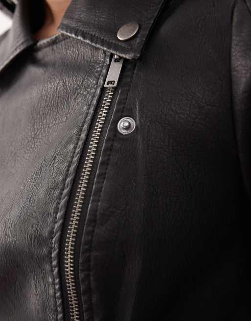 Noisy May – Schwarze Jacke im Leder-Look, 4 von 4