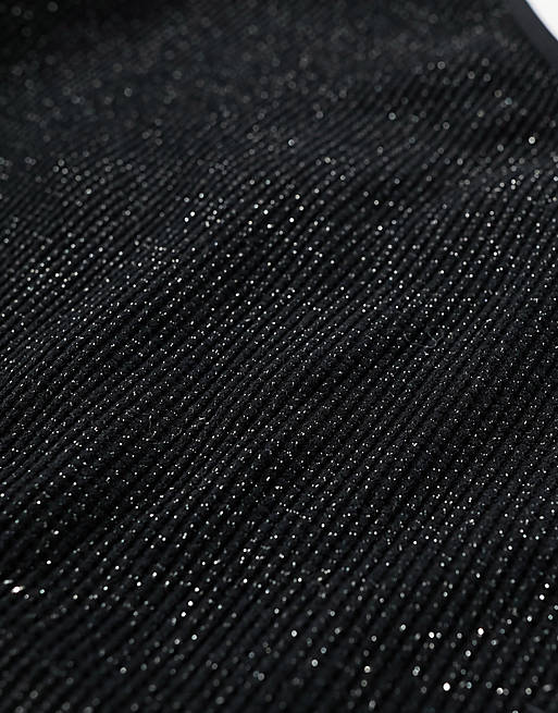 Noisy May seamless leggings in black glitter - part of a set