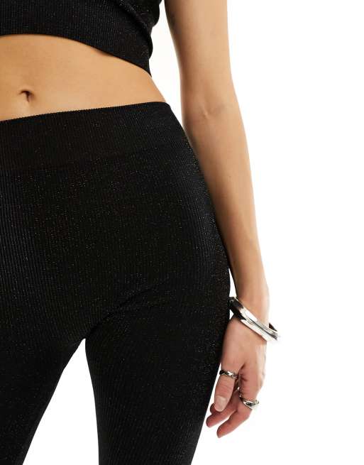 Black Glitter Leggings