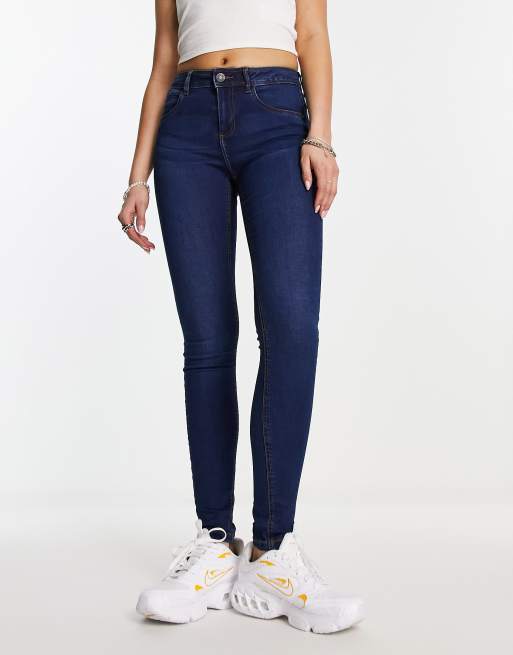 New Look Curve shaper jegging in mid blue