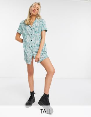 asos green shirt dress