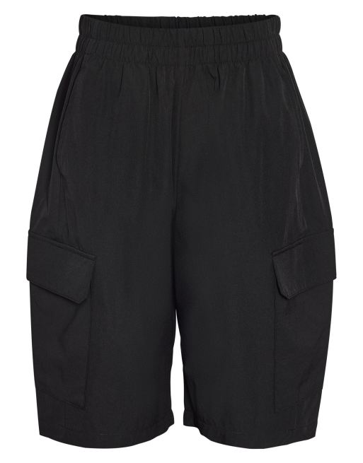 Noisy May short en jean barrel taille mi-haute noir, 6 de 6