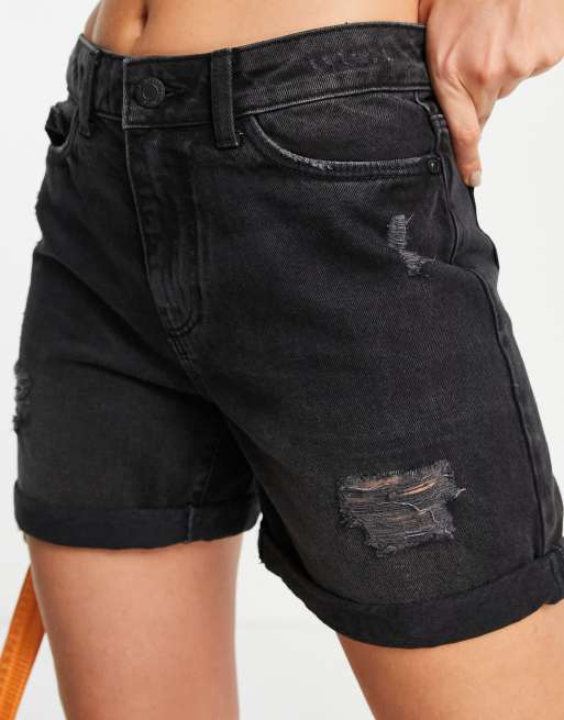 Noisy May - Short mom en jean - Noir, 4 de 4