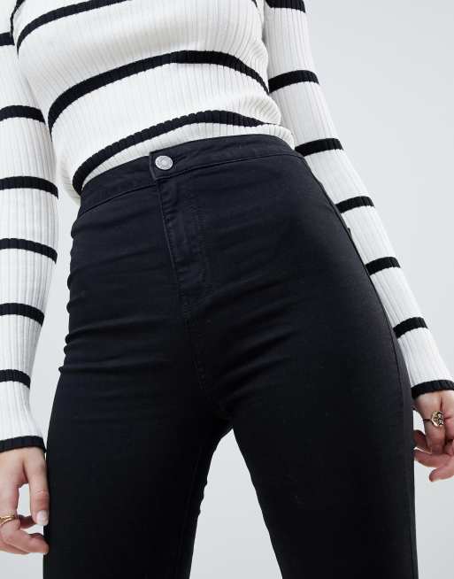 Noisy May - Skinny jeans met hoge taille in zwart, 3 van 4