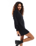 [Noisy May] Noisy May slouchy sweat dress in black XS Black