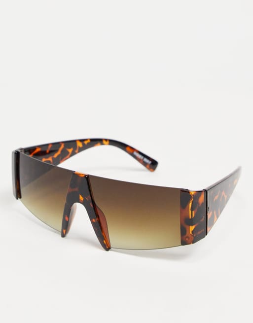 Noisy May – Spräckliga visor-solglasögon i omslutande design