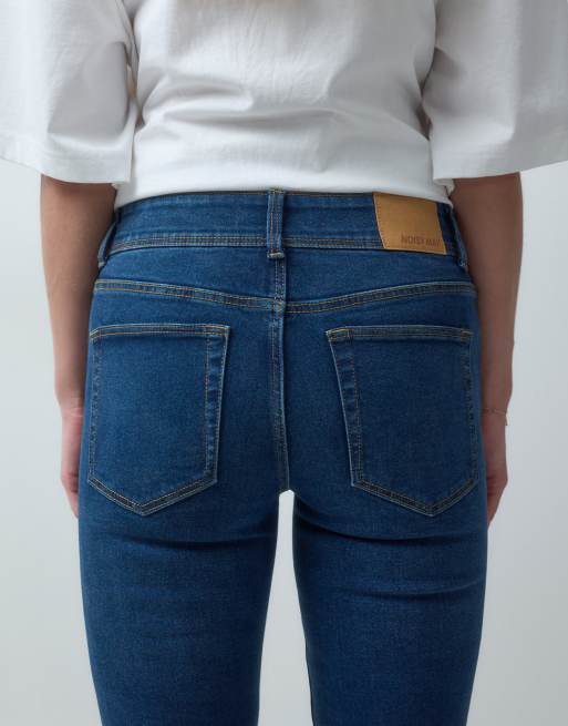 Noisy May Stevie bootcut-jeans med medelhög midja i mörkblå denim, 5 av 5