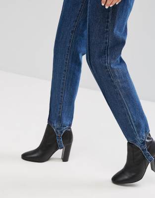 denim stirrup pants