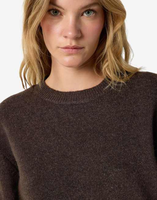 Noisy May Strickpullover in Schokobraun, 4 von 6