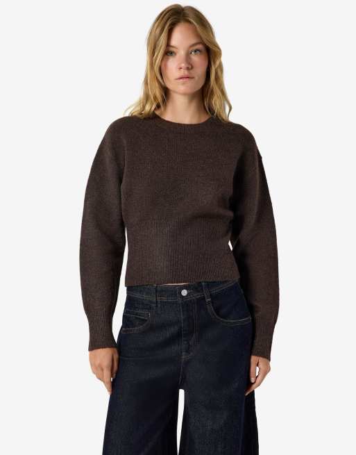 Noisy May Strickpullover in Schokobraun, 5 von 6