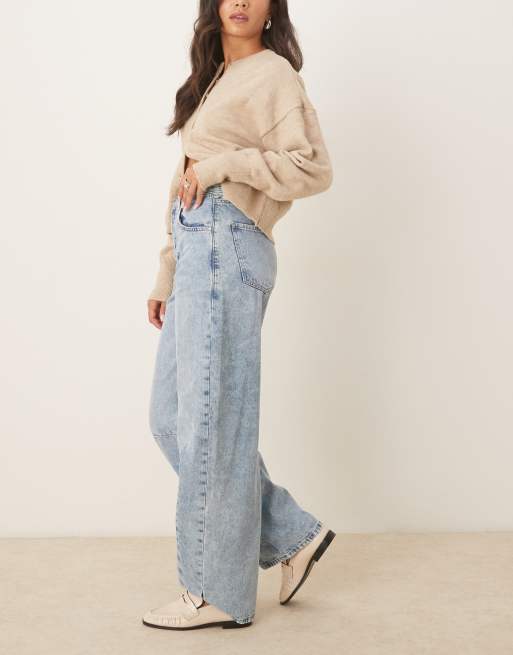 Noisy May Susanna barrel jeans in light blue denim, 3 of 5