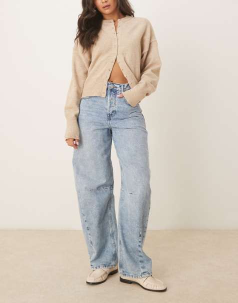 Noisy May – Susanna – Barrel-Leg-Jeans aus hellblauem Denim - view 1