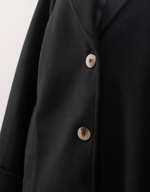 Noisy May – Svart slouchy kavaj i oversize, 3 av 4