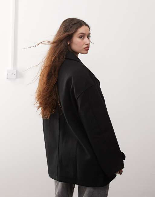 Noisy May – Svart slouchy kavaj i oversize, 4 av 4