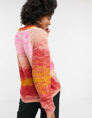 pink and orange sweater