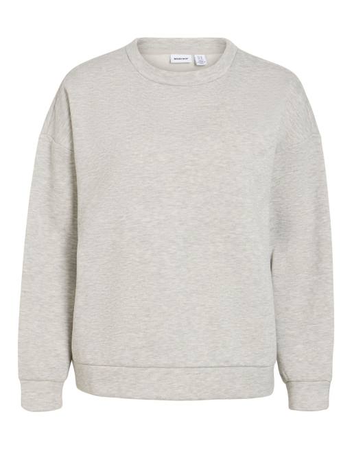 Noisy May sweatshirt in lichtgrijs gemêleerd, 6 van 7