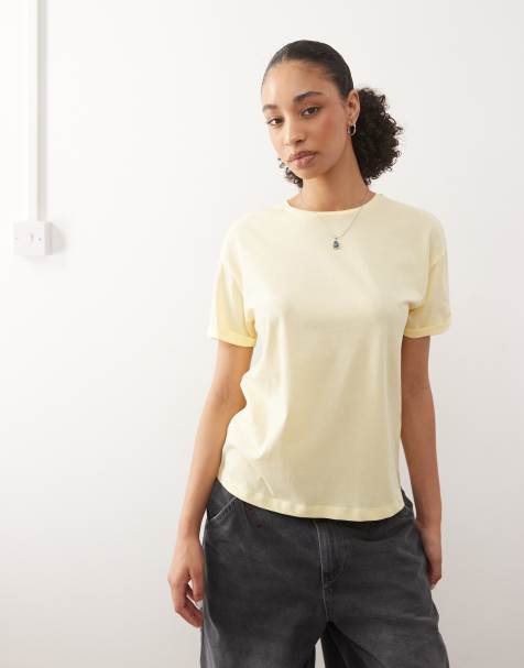 Noisy May - T-Shirt a maniche corte color latticello - view 1