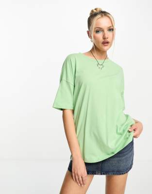 Noisy May t-shirt in light green