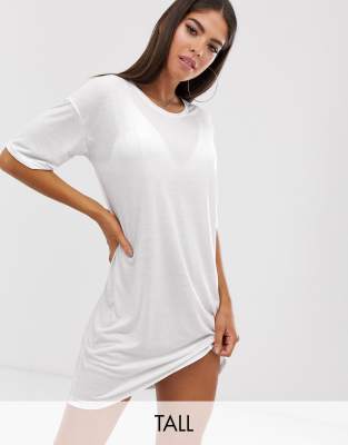 baggy white t shirt dress