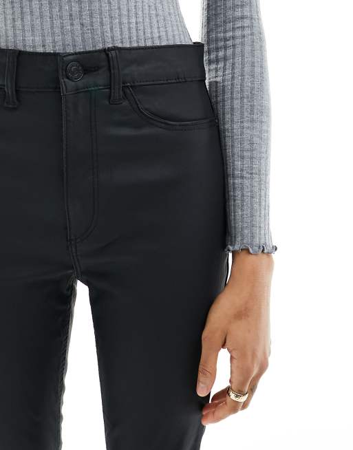 Noisy May Tall - Callie - Jeans skinny spalmati neri, 3 di 5