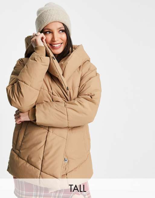Noisy May Tall - Gewatteerd jack in camel