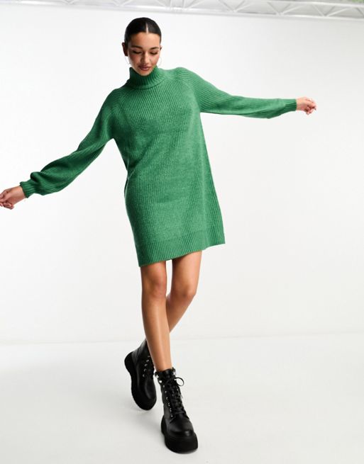 Style & Co. Petite Rib-Knit Balloon-Sleeve Sweater Dress