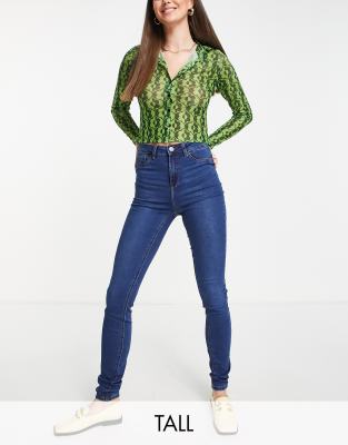 Noisy May Tall high waist skinny jean - ASOS Price Checker