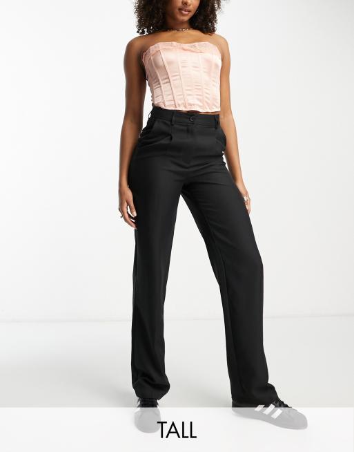 Noisy May Tall – Hose in Schwarz mit geradem Bein