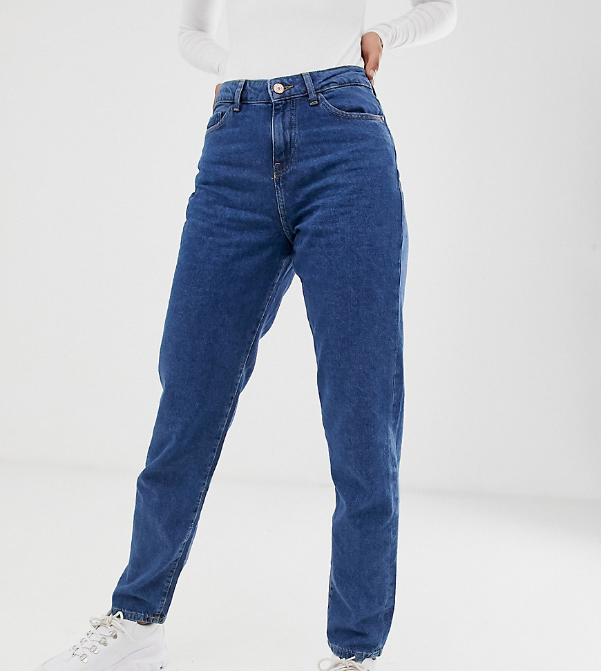 Noisy May Tall - Jeans met rechte pijpen in medium blue wash-Blauw