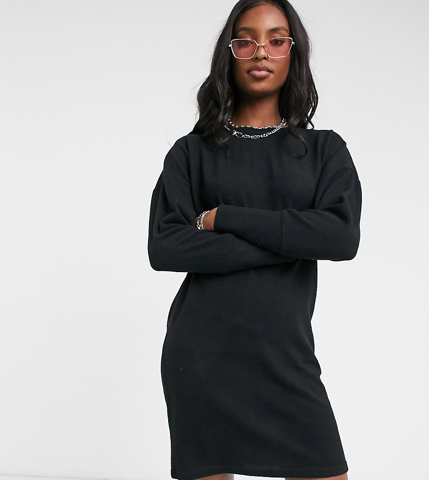 Noisy May Tall knitted dress in black