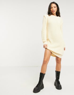 cream jumper dress