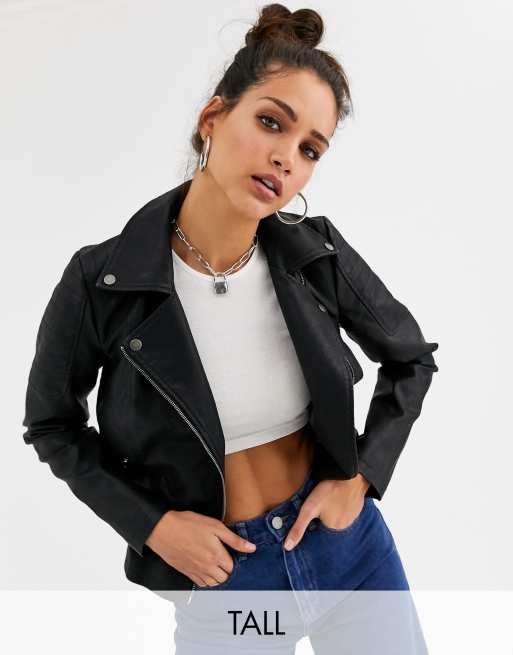 Noisy may leather look jacket sale