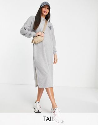 Noisy May Tall midi sweater dress in grey - ASOS Price Checker