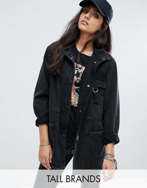 Jean jacket for hot sale tall women