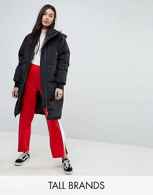 Battleship It's lucky that Premature Noisy May Tall Oversized Down Padded Coat | ASOS