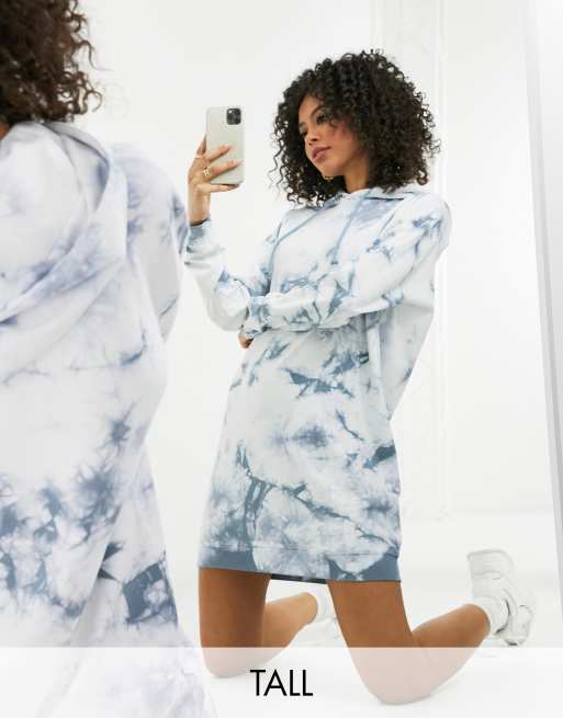 Tie dye oversized hoodie dress new arrivals