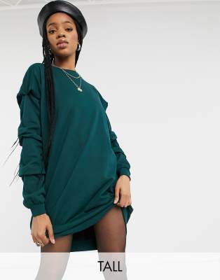 Green oversized sweater dress best sale