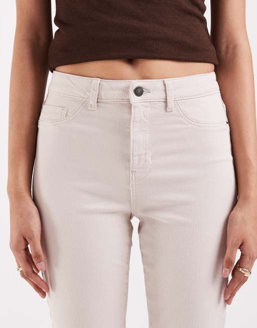 Noisy May Tall - Sallie - Beige højtaljede jeans med svaj, 4 af 5