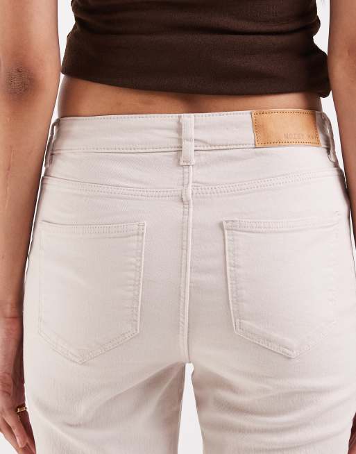 Noisy May Tall - Sallie - Beige højtaljede jeans med svaj, 5 af 5
