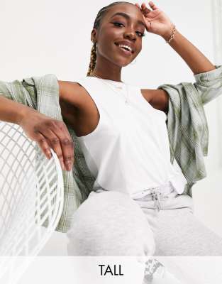 Noisy May Tall swing crop top in white - ASOS Price Checker