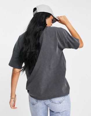 Femme Noisy May Tall - T-shirt avec inscription - Noir délavé