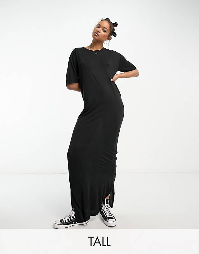 Noisy May Tall - t-shirt maxi dress in black