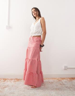 Noisy May Tie Front Broderie Top